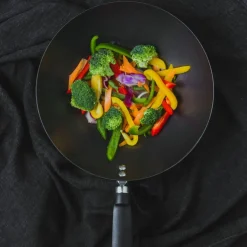 Wokpanna 30 cm, svart