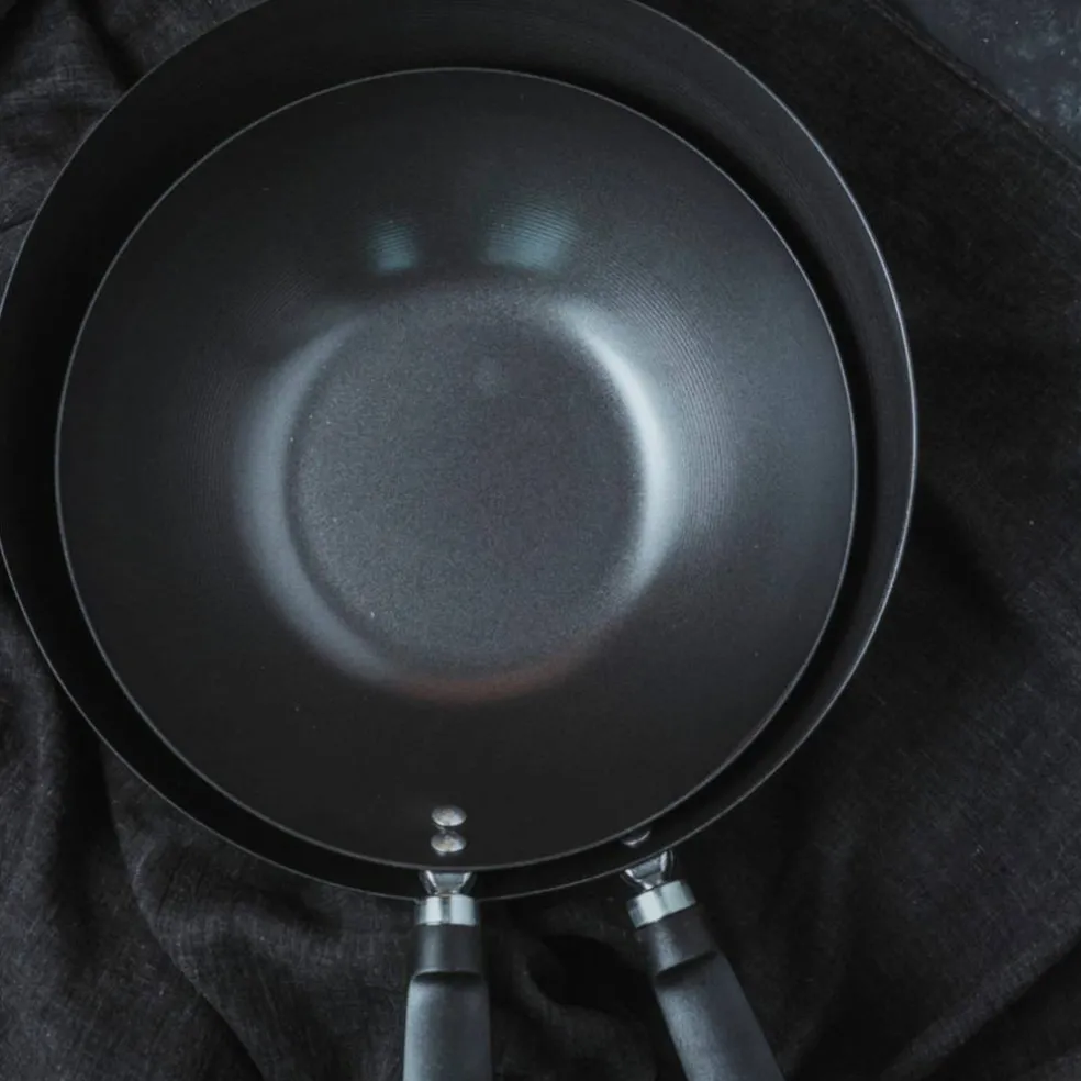 Wokpanna 36 cm, svart