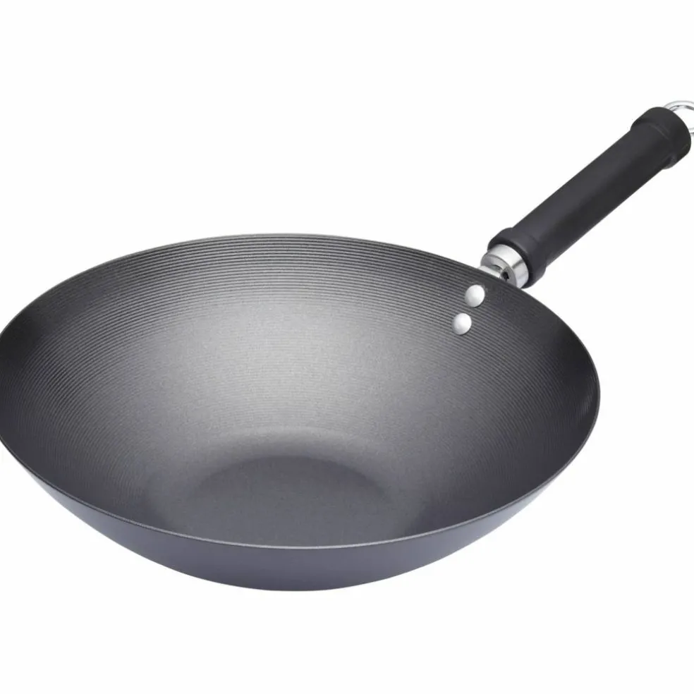 Wokpanna 36 cm, svart