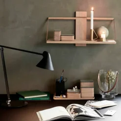 Wood wall Shelf 60 x 25 x 32 cm Large Oak