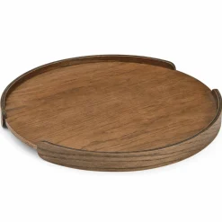 Woody bricka 35 cm, svartbetsad ek