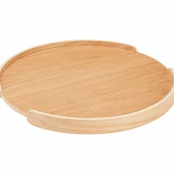 Woody bricka 35 cm, svartbetsad ek