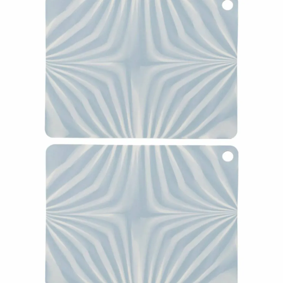 Zebura bordstablett 2-pack, clay/vit